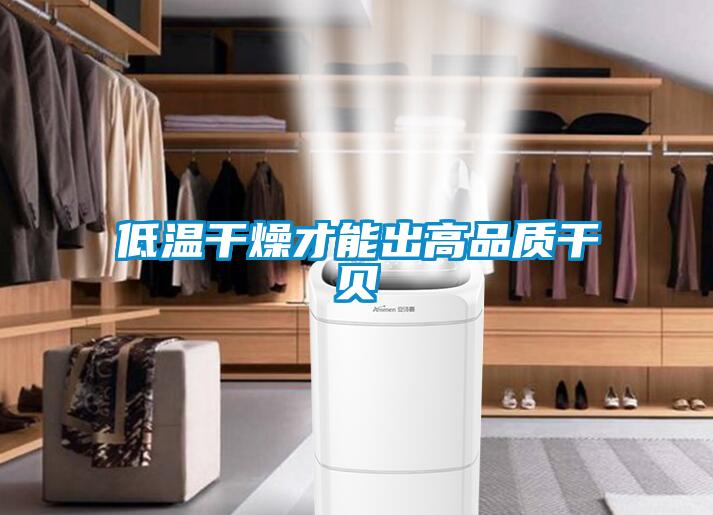 低溫干燥才能出高品質干貝