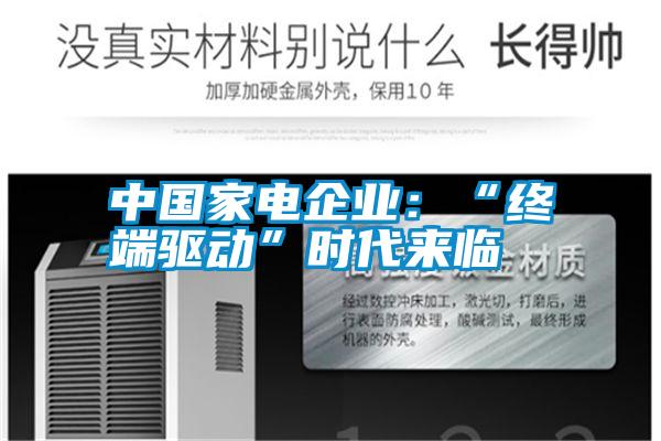 中國家電企業(yè):“終端驅(qū)動”時代來臨