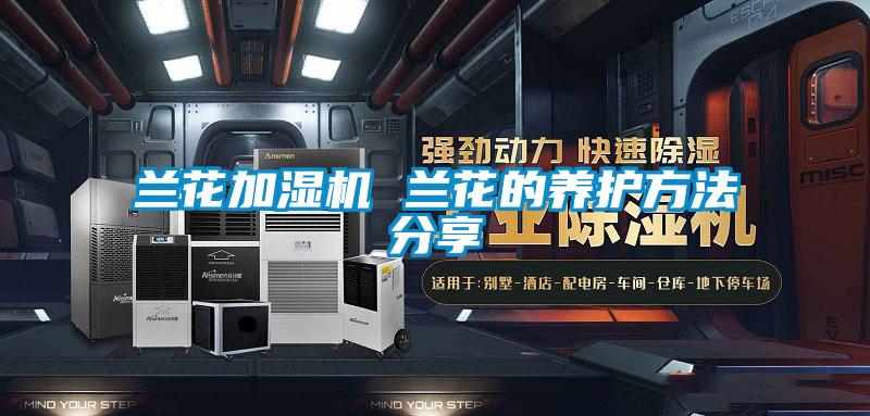 蘭花加濕機 蘭花的養護方法分享