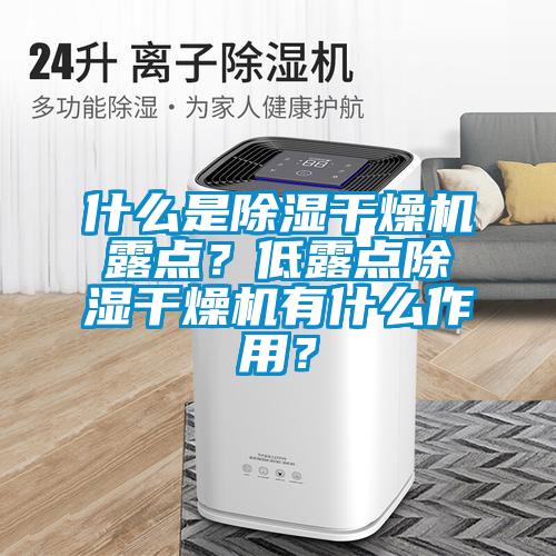 什么是除濕干燥機露點？低露點除濕干燥機有什么作用？
