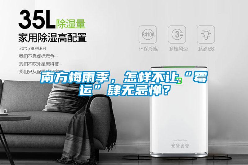 南方梅雨季，怎樣不讓“霉運”肆無忌憚？