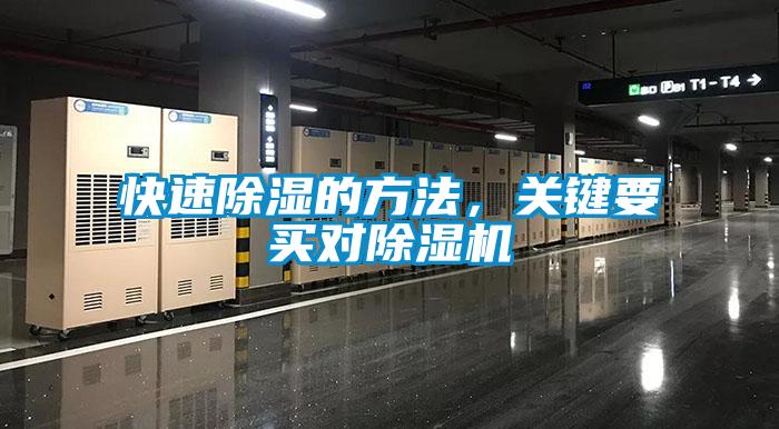 快速除濕的方法，關(guān)鍵要買對除濕機(jī)