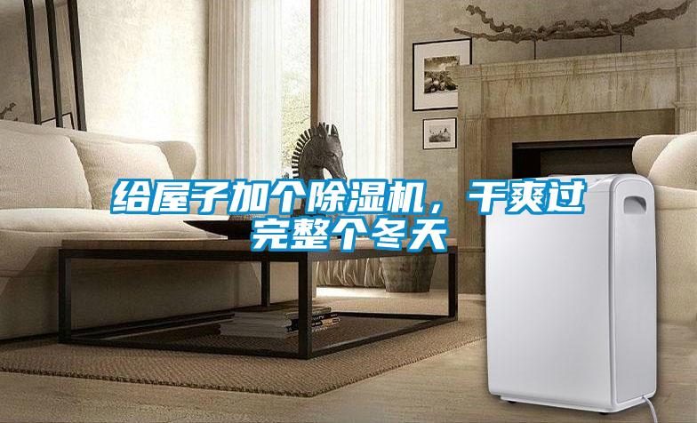 給屋子加個除濕機，干爽過完整個冬天