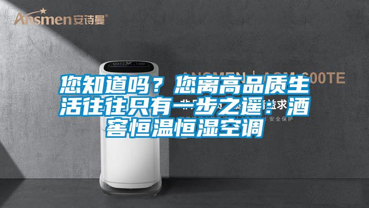 您知道嗎？您離高品質生活往往只有一步之遙：酒窖恒溫恒濕空調