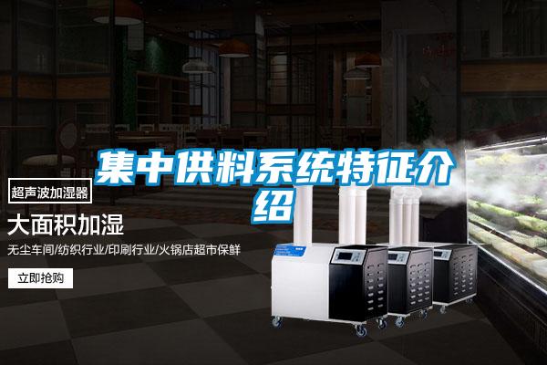 集中供料系統特征介紹