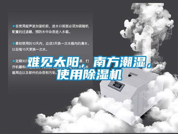 難見(jiàn)太陽(yáng)，南方潮濕，使用除濕機(jī)