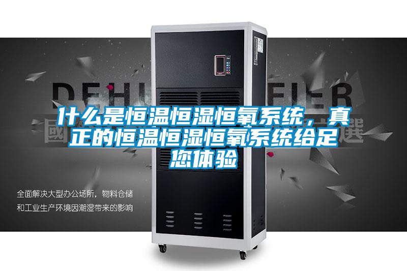 什么是恒溫恒濕恒氧系統(tǒng)，真正的恒溫恒濕恒氧系統(tǒng)給足您體驗