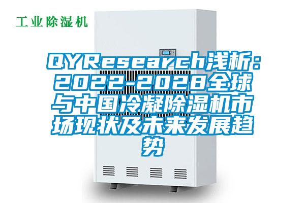 QYResearch淺析：2022-2028全球與中國冷凝除濕機市場現狀及未來發展趨勢