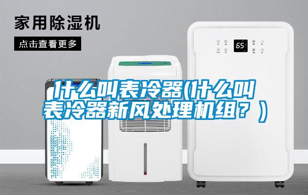 什么叫表冷器(什么叫表冷器新風處理機組？)
