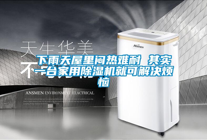 下雨天屋里悶熱難耐 其實一臺家用除濕機就可解決煩惱