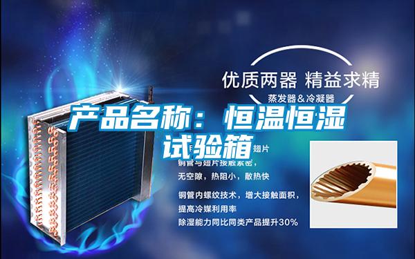 產(chǎn)品名稱:恒溫恒濕試驗(yàn)箱