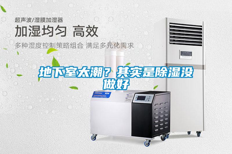 地下室太潮?其實(shí)是除濕沒做好