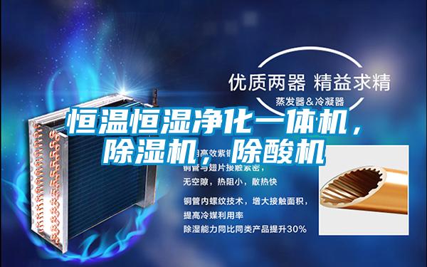 恒溫恒濕凈化一體機(jī)，除濕機(jī)，除酸機(jī)