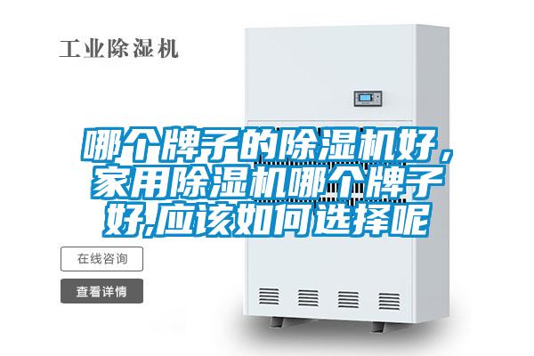 哪個牌子的除濕機好，家用除濕機哪個牌子好,應(yīng)該如何選擇呢