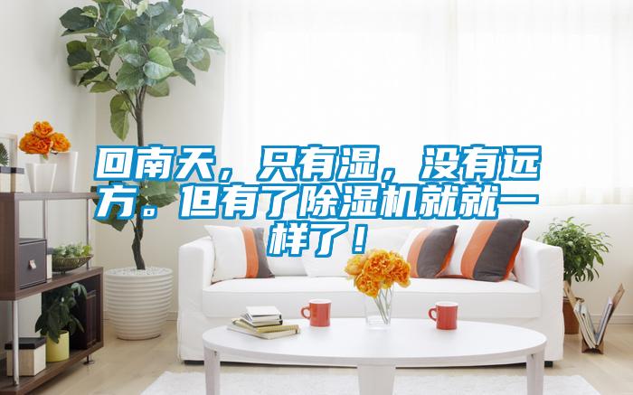 回南天，只有濕，沒有遠方。但有了除濕機就就一樣了！