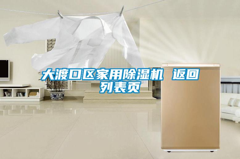 大渡口區家用除濕機 返回列表頁