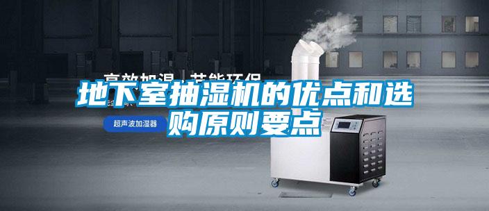 地下室抽濕機的優點和選購原則要點