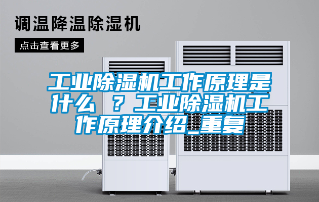 工業除濕機工作原理是什么 ？工業除濕機工作原理介紹_重復