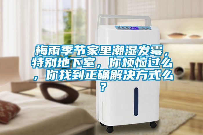 梅雨季節家里潮濕發霉，特別地下室，你煩惱過么，你找到正確解決方式么？