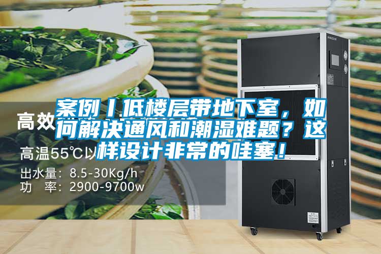 案例丨低樓層帶地下室,如何解決通風(fēng)和潮濕難題?這樣設(shè)計非常的哇塞!