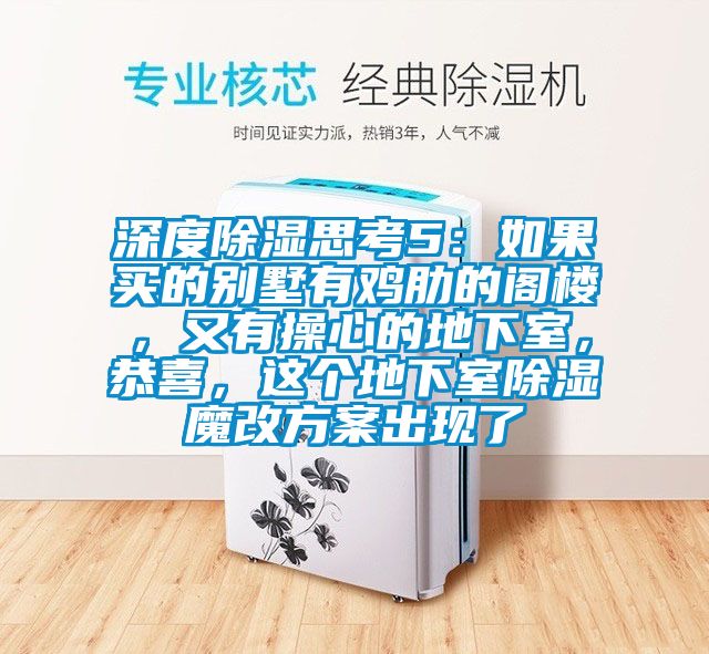 深度除濕思考5：如果買的別墅有雞肋的閣樓，又有操心的地下室，恭喜，這個地下室除濕魔改方案出現了