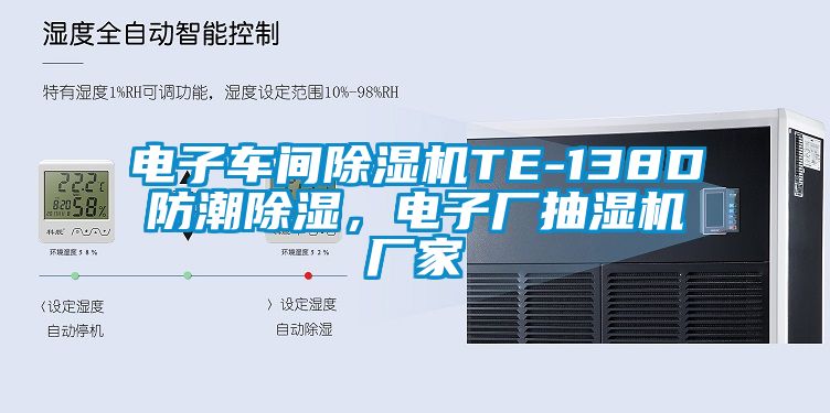 電子車間除濕機TE-138D防潮除濕，電子廠抽濕機廠家