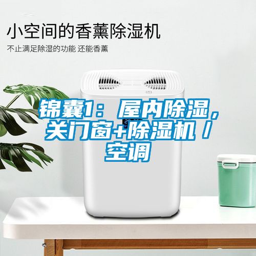 錦囊1：屋內(nèi)除濕，關(guān)門(mén)窗+除濕機(jī)／空調(diào)
