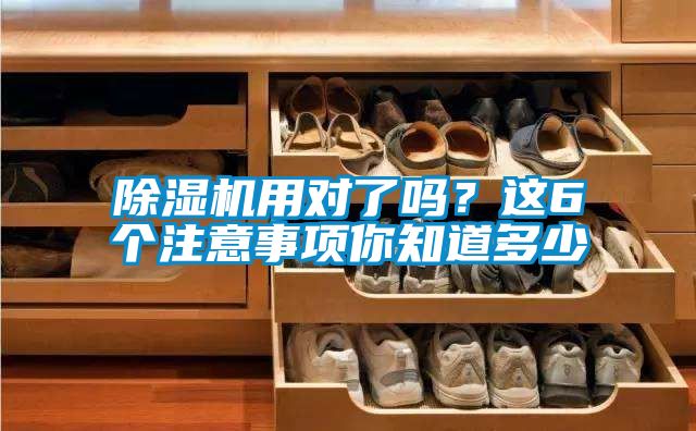 除濕機用對了嗎？這6個注意事項你知道多少