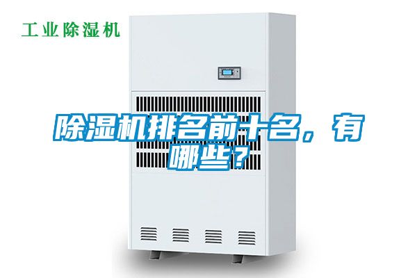 除濕機排名前十名,有哪些?