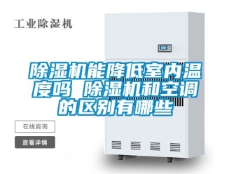 行業(yè)新聞除濕機能降低室內溫度嗎 除濕機和空調的區(qū)別有哪些