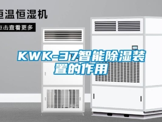 企業(yè)新聞KWK-37智能除濕裝置的作用