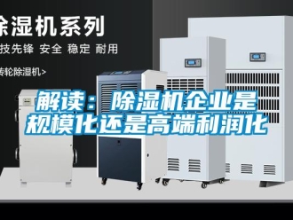 行業(yè)新聞解讀：除濕機(jī)企業(yè)是規(guī)模化還是高端利潤(rùn)化