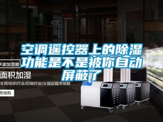 行業新聞空調遙控器上的除濕功能是不是被你自動屏蔽了