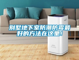 企業新聞別墅地下室防潮防霉最好的方法在這里！