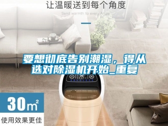 行業新聞要想徹底告別潮濕，得從選對除濕機開始_重復