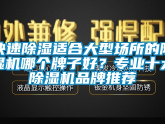 企業新聞快速除濕適合大型場所的除濕機哪個牌子好？專業十大除濕機品牌推薦