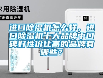 企業(yè)新聞進(jìn)口除濕機(jī)怎么樣，進(jìn)口除濕機(jī)十大品牌中口碑好性價(jià)比高的品牌有哪些？