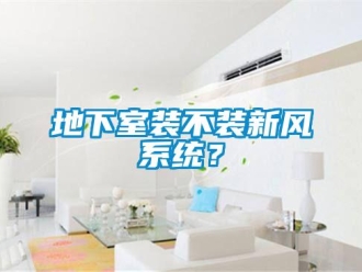 企業(yè)新聞地下室裝不裝新風(fēng)系統(tǒng)？