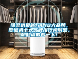 企業新聞除濕機最新行業10大品牌，除濕機十大品牌排行榜解密，想知道的看一下！