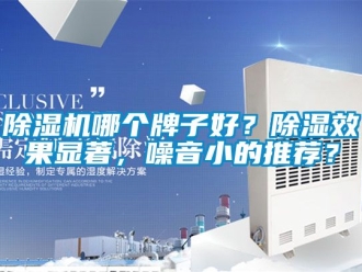 行業新聞除濕機哪個牌子好？除濕效果顯著，噪音小的推薦？