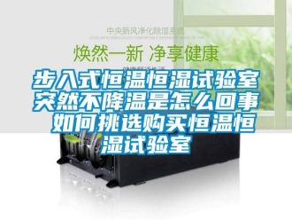 知識百科步入式恒溫恒濕試驗室突然不降溫是怎么回事 如何挑選購買恒溫恒濕試驗室