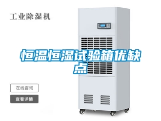 知識百科恒溫恒濕試驗箱優缺點