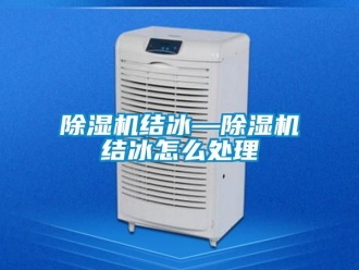 行業新聞除濕機結冰—除濕機結冰怎么處理
