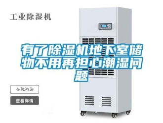 行業(yè)新聞有了除濕機地下室儲物不用再擔(dān)心潮濕問題