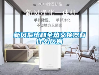 企業新聞新風系統和全熱交換器有什么區別