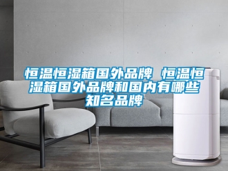 知識百科恒溫恒濕箱國外品牌 恒溫恒濕箱國外品牌和國內有哪些知名品牌