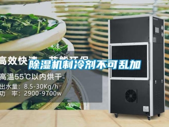 企業(yè)新聞除濕機制冷劑不可亂加