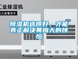 企業新聞除濕機選得好，才能真正解決黃梅天的煩惱