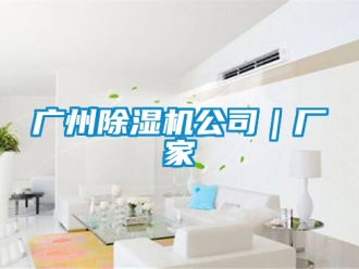 企業新聞廣州除濕機公司｜廠家