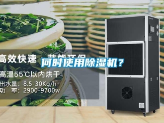 行業新聞何時使用除濕機？